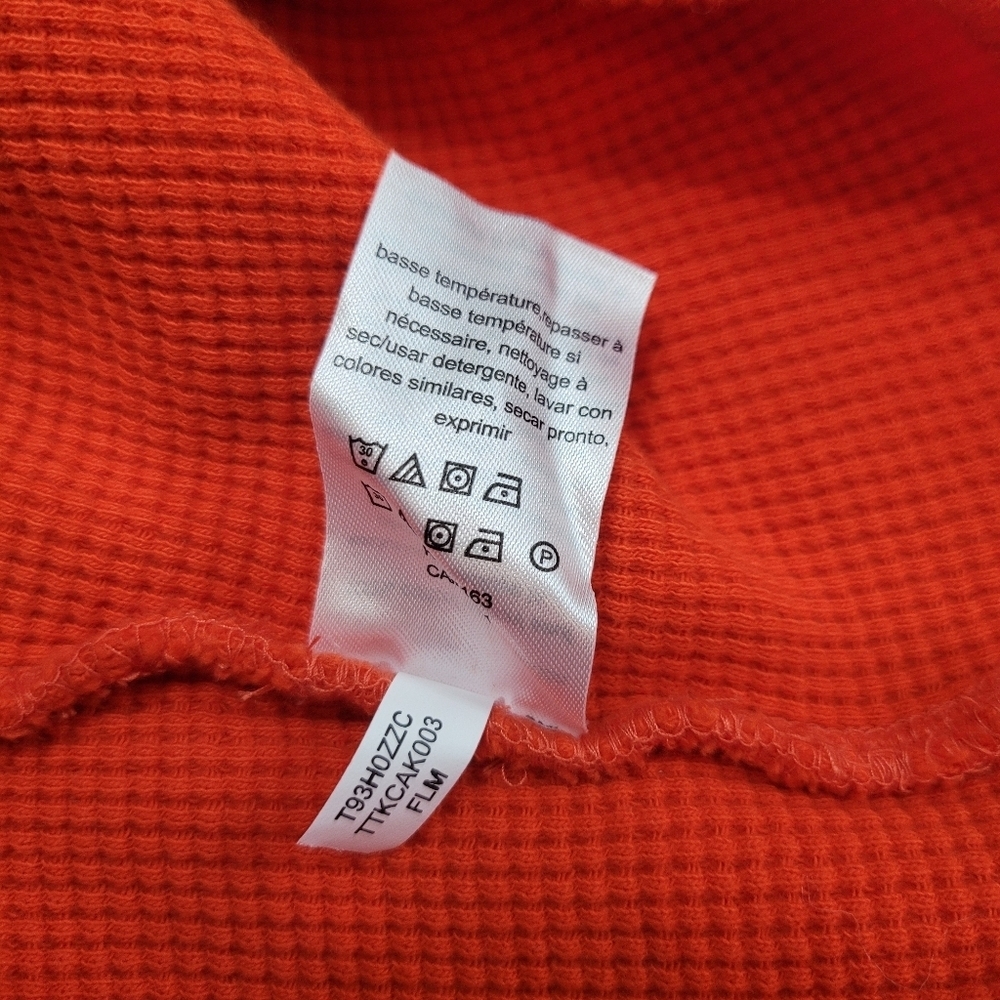 Tommy Hilfiger Orange Hooded Sweater Size S Cotton 100% - Picture 13 of 14